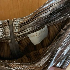 Miss Circle Metallic High Waisted Pants